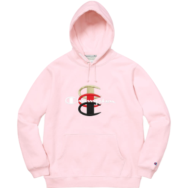 light pink champion sweatshirt