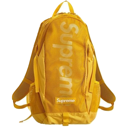 orange supreme backpack