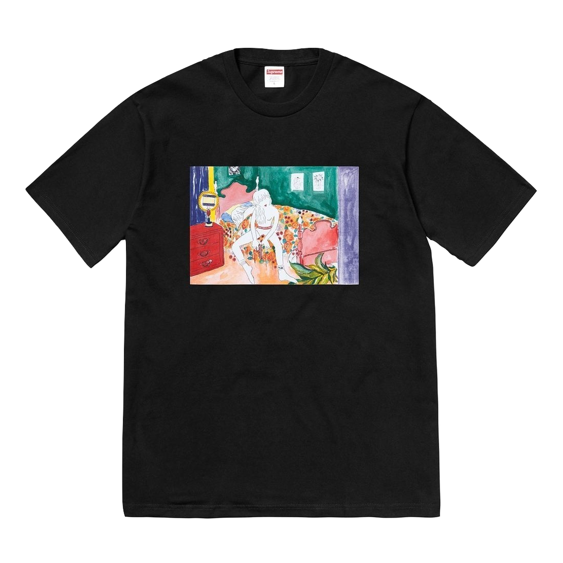 supreme bedroom tee black