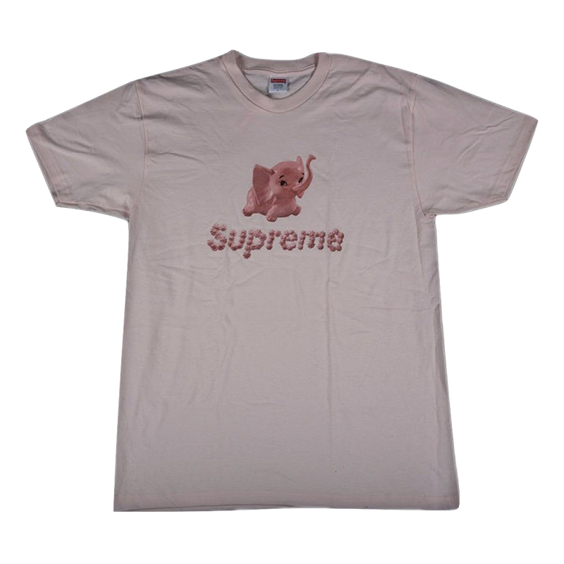 supreme pink elephant tee