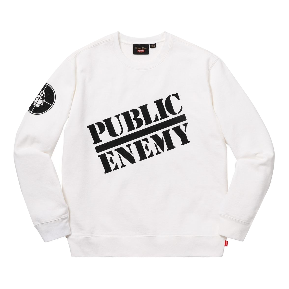 【XL】Supreme Public Enemy Crewneck 白