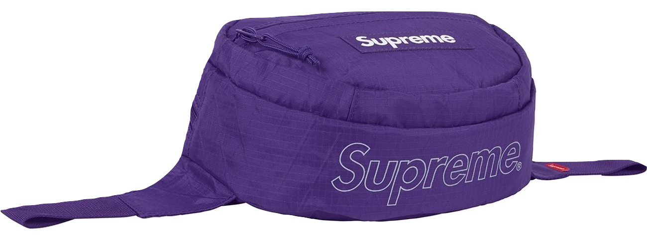 purple supreme waist bag