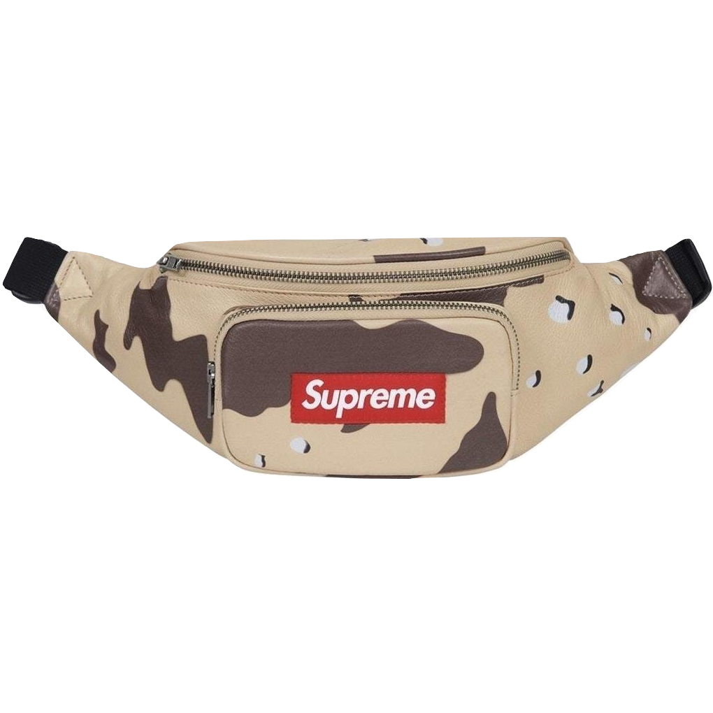 Supreme Leather Waist Bag Desert Camo Grails Sf - roblox bag supreme