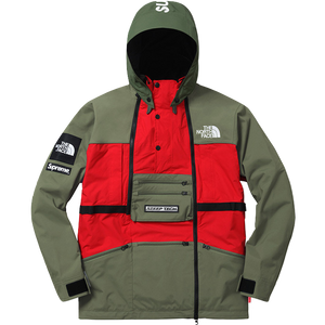 north face supreme jacket green