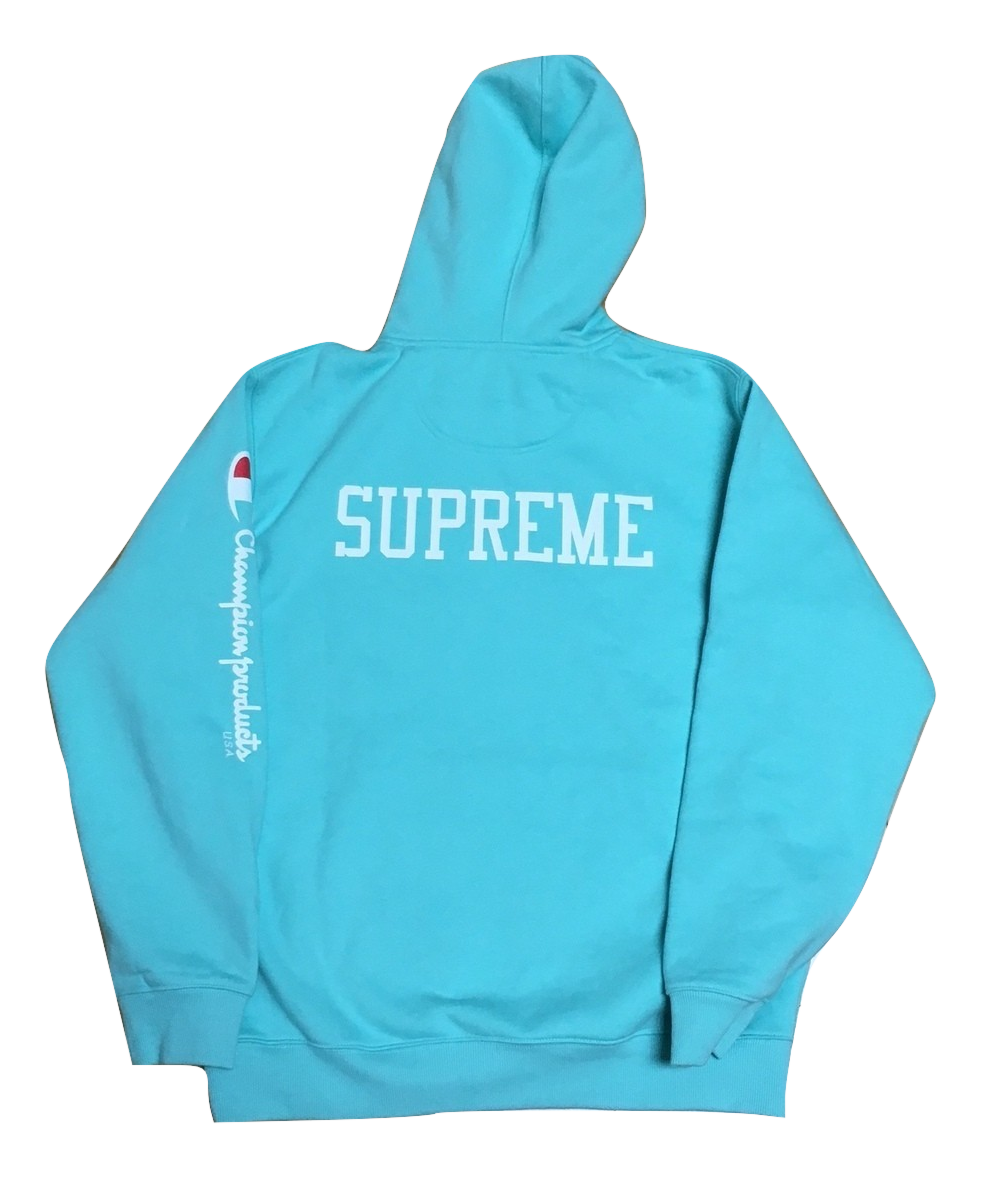 supreme champion blue hoodie