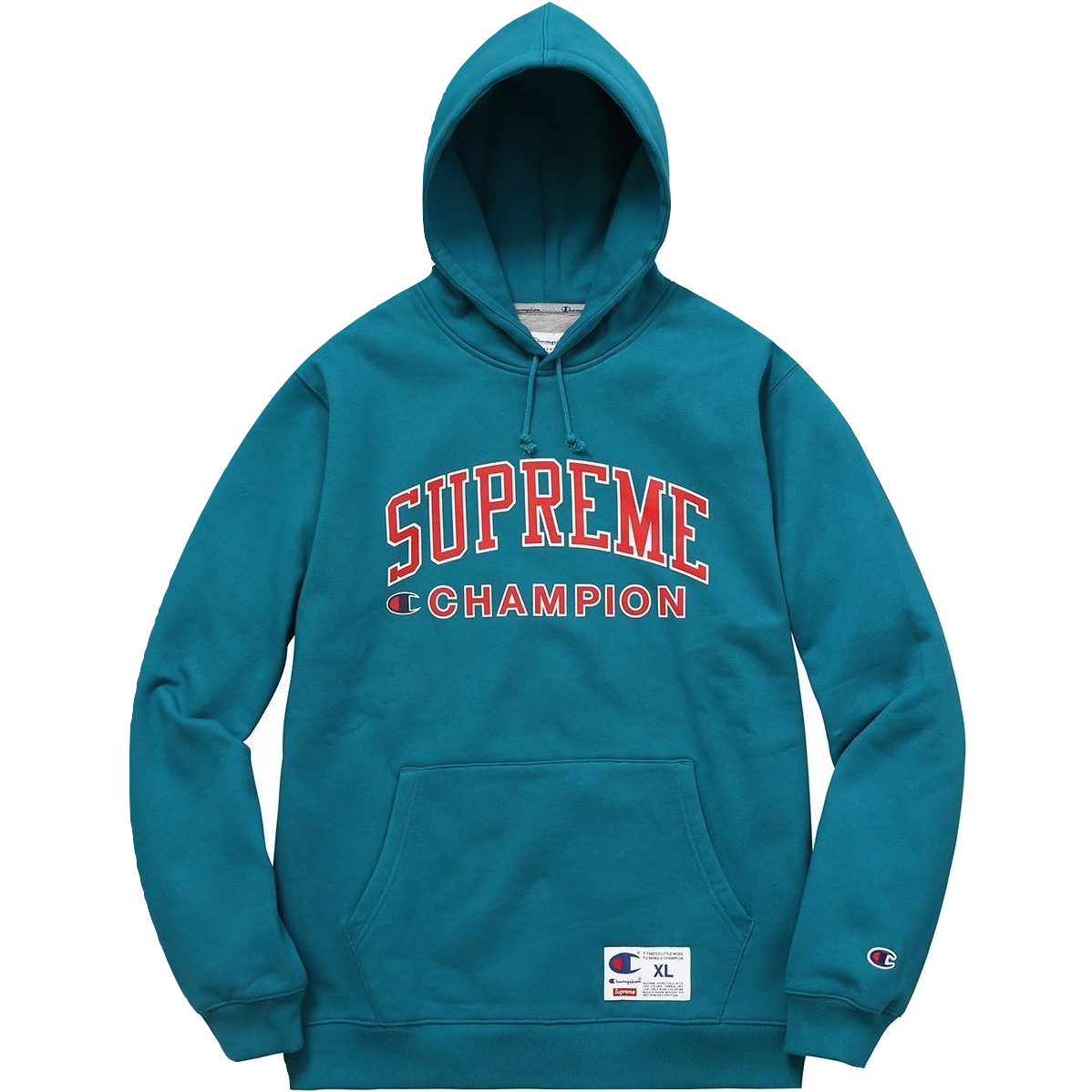 supreme x champion zip up hoodie
