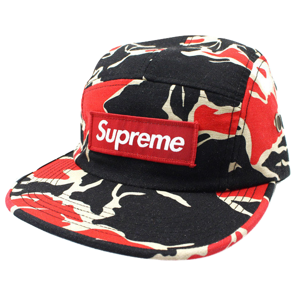 supreme tiger camo camp cap