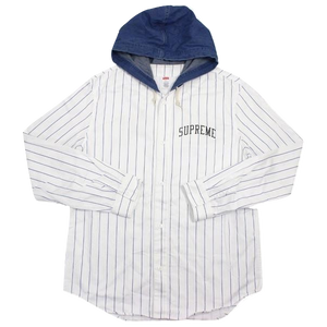 supreme hooded baseball jersey