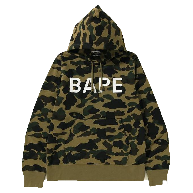 A Bathing Ape 1st Camo Bape Pullover Hoodie - Green Camo – Grails SF