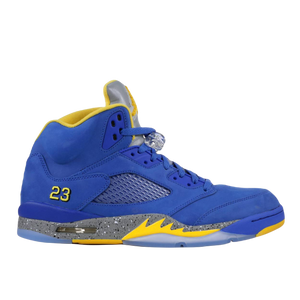 jordan 5 yellow and blue