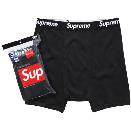 Supreme Hanes Boxer (4 Pack) - Black