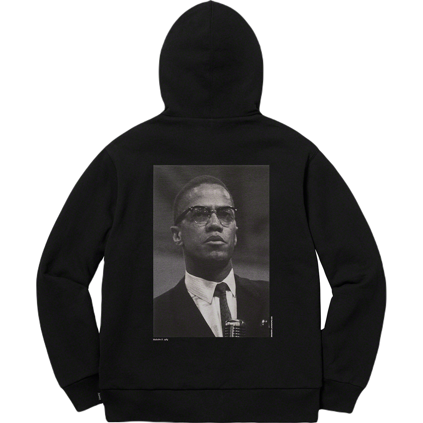 Supreme Malcolm X Hooded Sweatshirt - Black