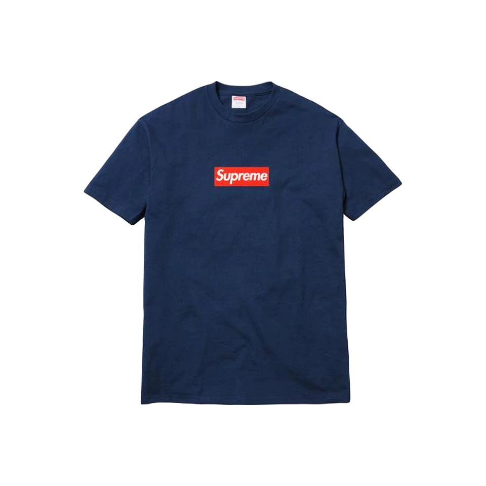 Supreme 20th Anniversary Box Logo Tee - Navy