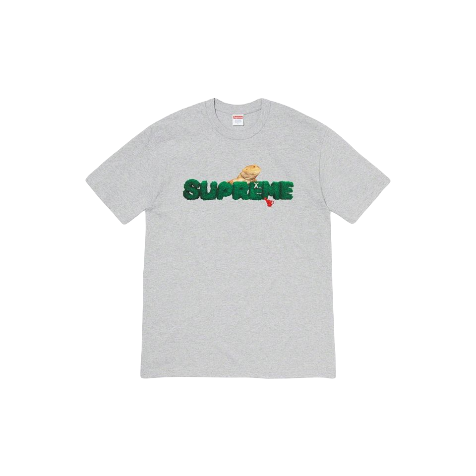 Supreme Lizard Tee - Heather Grey