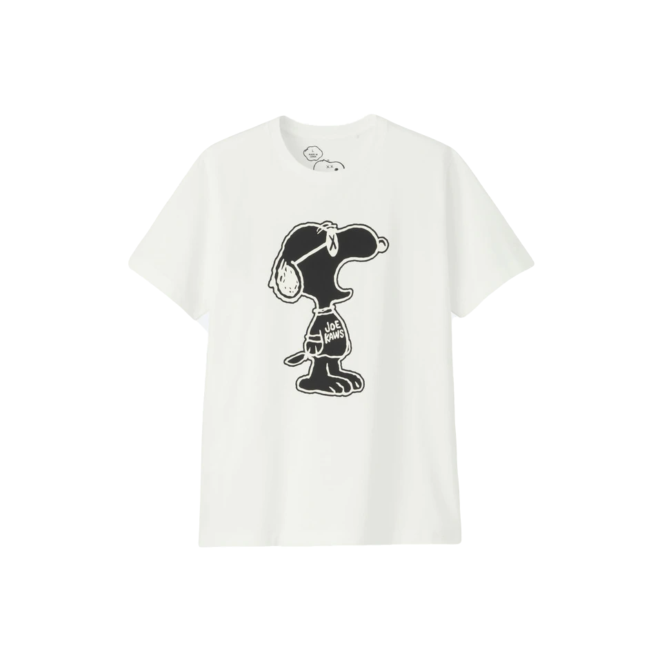 Kaws x Uniqlo x Peanuts Joe Kaws Yawn Outline Tee - White