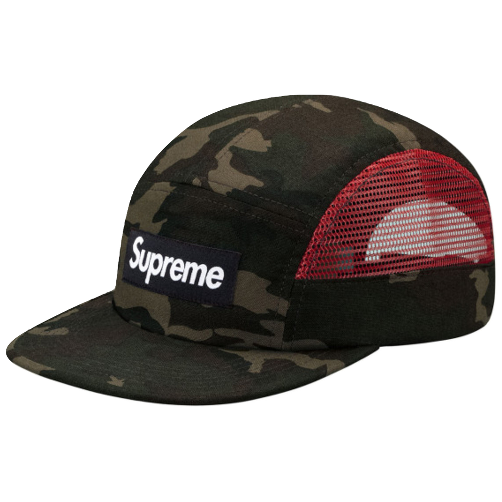 Supreme Side Mesh Box Logo Camp Cap (SS13) - Camo - Used – grails sf