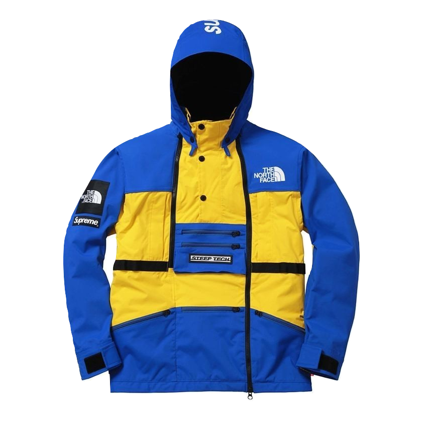 Supreme/The North Face Steep Tech Hooded Jacket - Yellow/Blue – grails sf