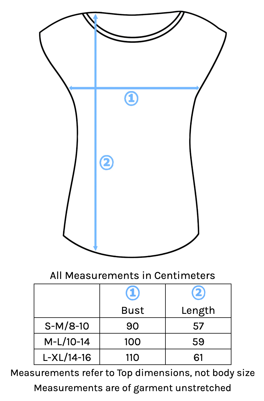 Shell T-Shirt Size Chart