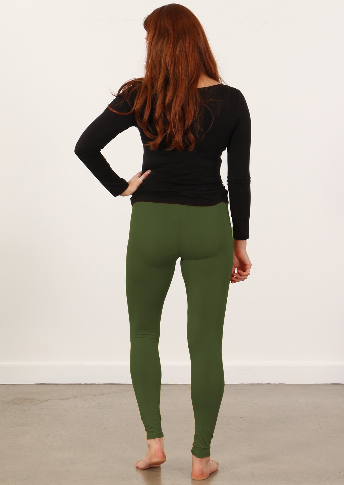 Cotton Knee Length Leggings Ankle Grazer Jeans Long Length Womens Leggings  Side Split Leggings Halloween Jumper Womens Green : : Fashion