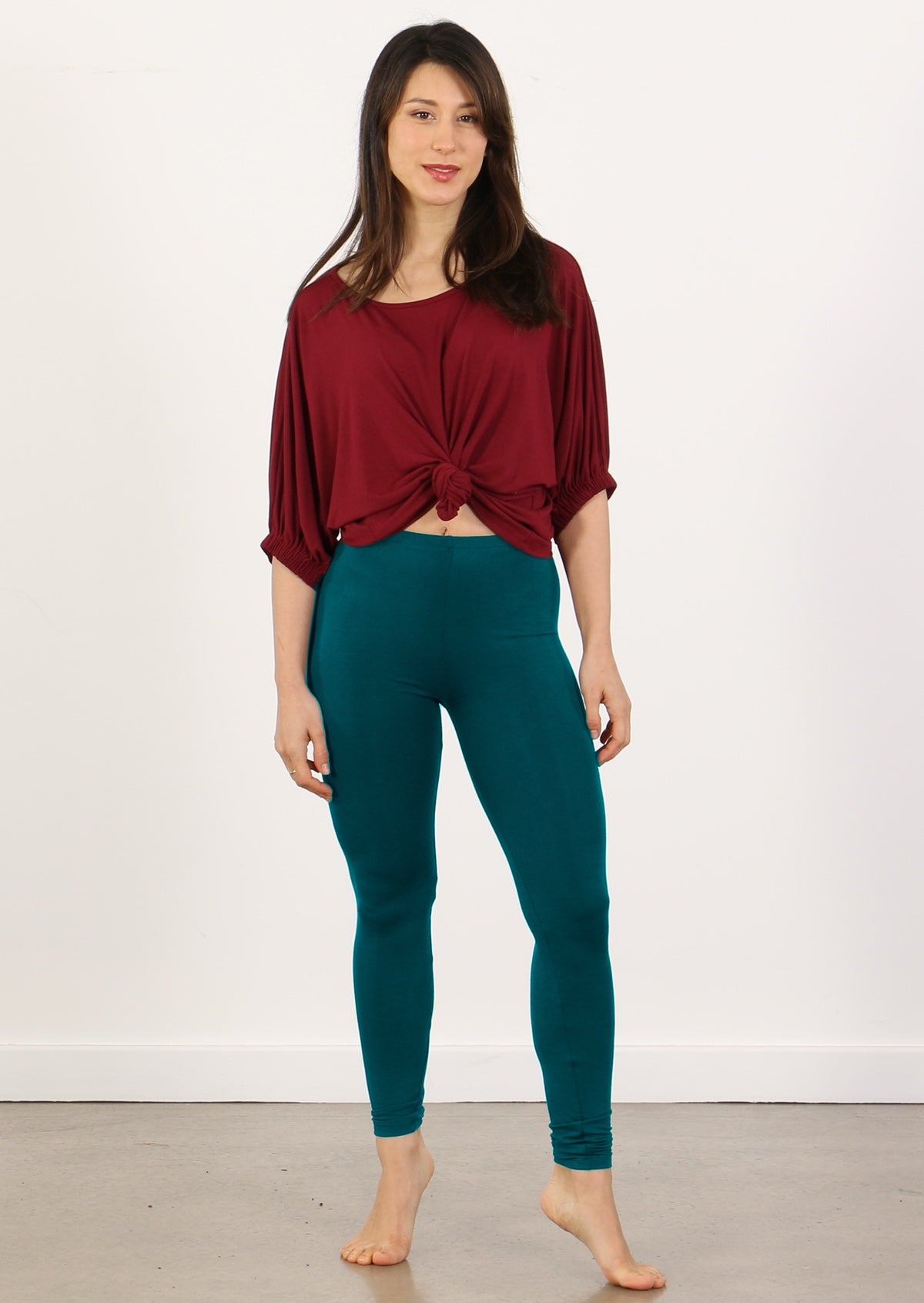 Women's Forrest Green Fourth High Waisted Legging, Elessia