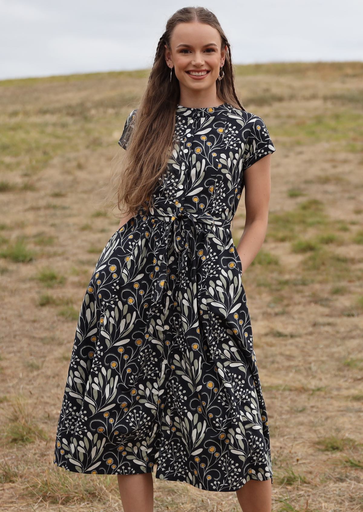 Vivien Dress Wattle - Karma East product image