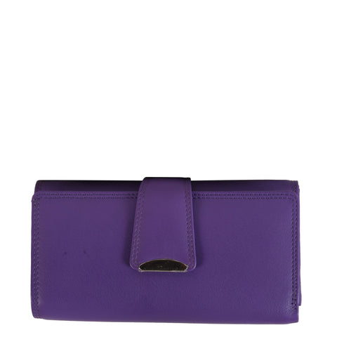 ZLW202B | Leather Long Plain Wallet – Cenzoni Fashions