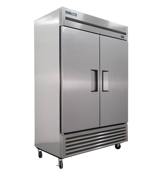 True T-49-HC T Series Reach-In Two Section Refrigerator w/ Two Solid Swing  Doors And Six PVC Coated Shelves