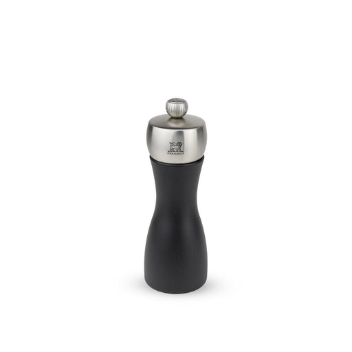 Winco SP-612, Salt Shaker and Pepper Grinder, Rubberwood with Black Matte  Finish, 2-Piece Set