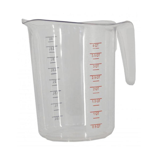 4-Piece White Plastic Measuring Cup Set by Winco - MCPP-4