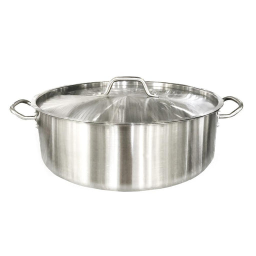 12 Quart Heavy-duty Stainless Steel Stock Pot with Cover 3-ply Clad Base,  Induction Ready, with Lid Cover NSF Certified Item