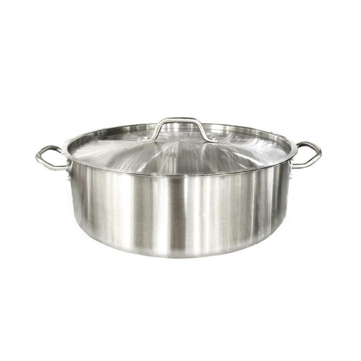 Winco SSLB-20 20 qt Stainless Steel Braising Pot