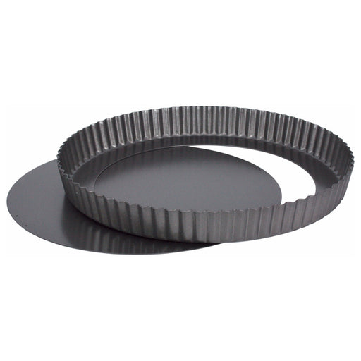 Alvinlite Round Tart Quiche Pan, 5 Inch, Carbon Steel, Non-Stick Coating,  Black
