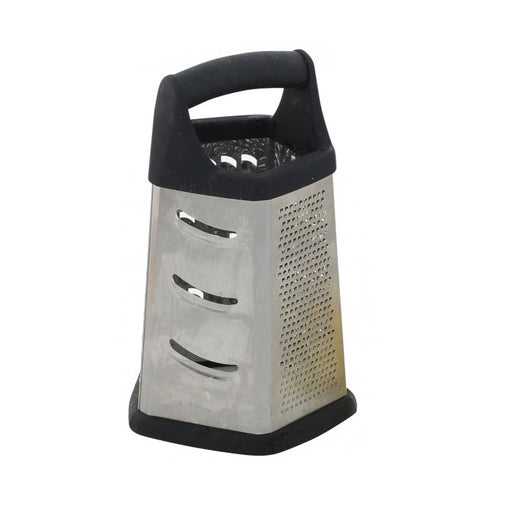 Stainless Steel Ergonomic Cheese Grater with Black Santoprene Handle - 10  1/4 L