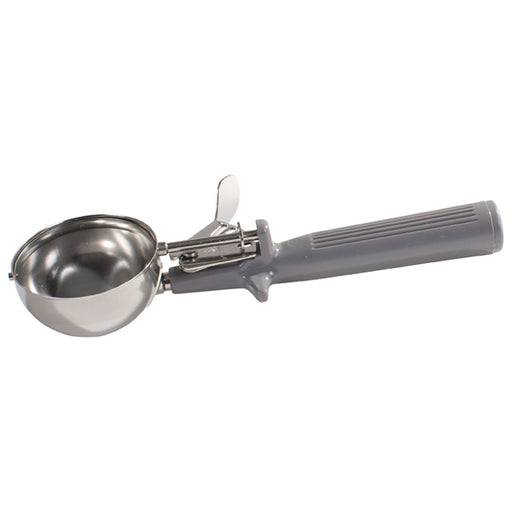 Choice #20 Round Stainless Steel Squeeze Handle Disher - 2 oz.