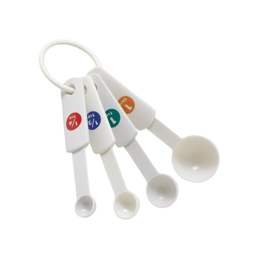 4pcs Measuring Spoons Set Includes 1/4 Tsp 1/2 Tsp 1 Tsp 1 Tbsp Food Grade  Stain