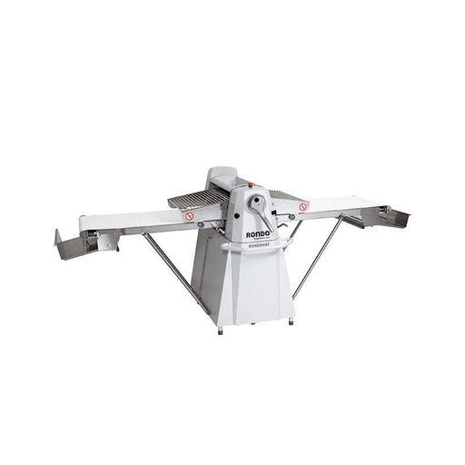 Somerset CDR-500 Stainless Steel Manual Countertop Dough Sheeter with 3.5 x 20 Synthetic Non-Stick Rollers - 115V, 3/4 HP