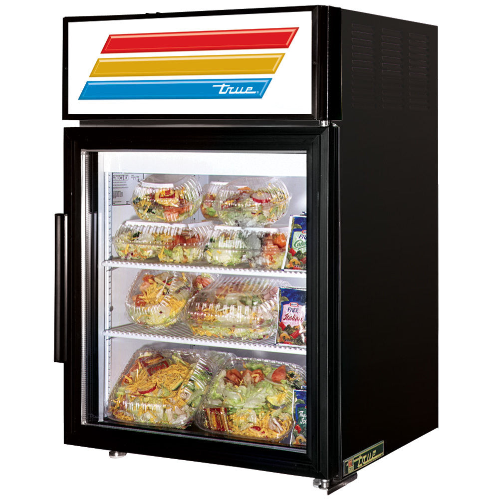 True Gdm 05 Hc Ld 24 Black Countertop Display Refrigerator With