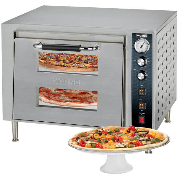 Waring Commercial Wpo700 27 Double Deck Countertop Electric Pizza