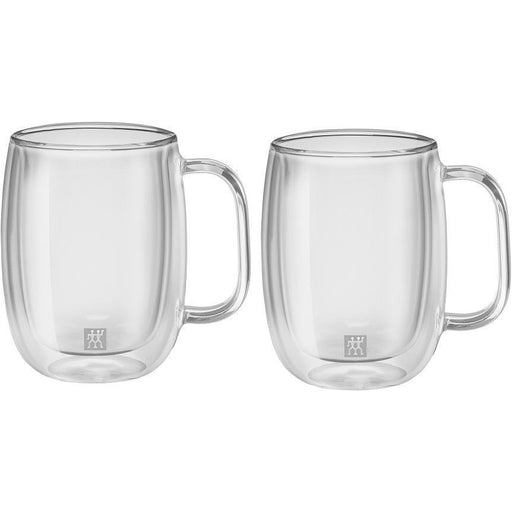 Set of 2 Barista Double Wall Coffee Mugs, 12oz