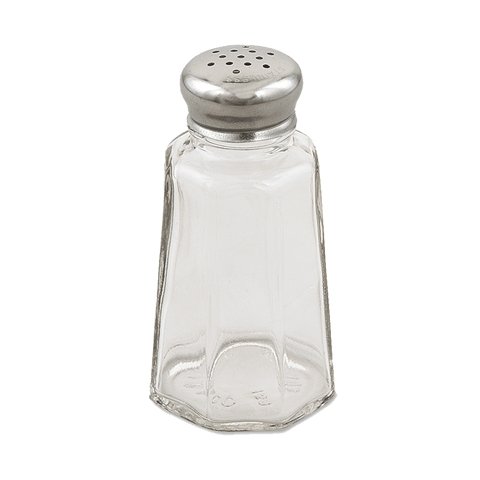 2 oz. Salt and Pepper Shaker, Clear, FOOD PREP