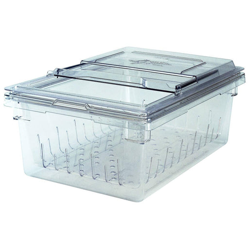 96 ltr Clear Plastic Storage Bin Tote Organizing Container with Durable Lid  (Pack of 3), Clear Stackable & Nestable Totes, Clear Plastic Tote W/Latch