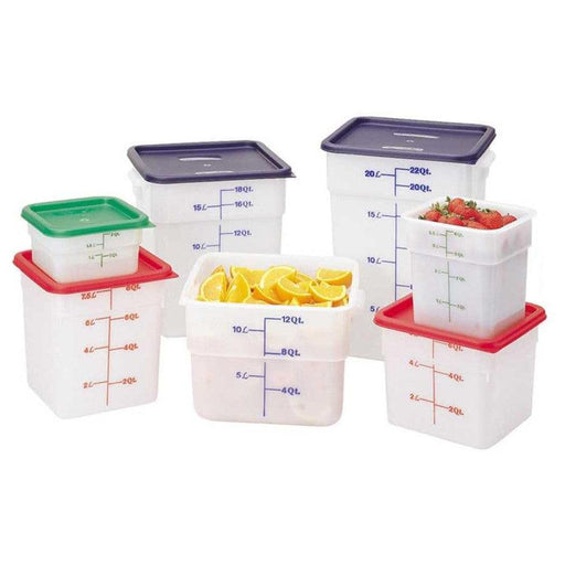 Cambro 1218CP148 White 18 x 12 Poly Flat Lid for Food Storage Box