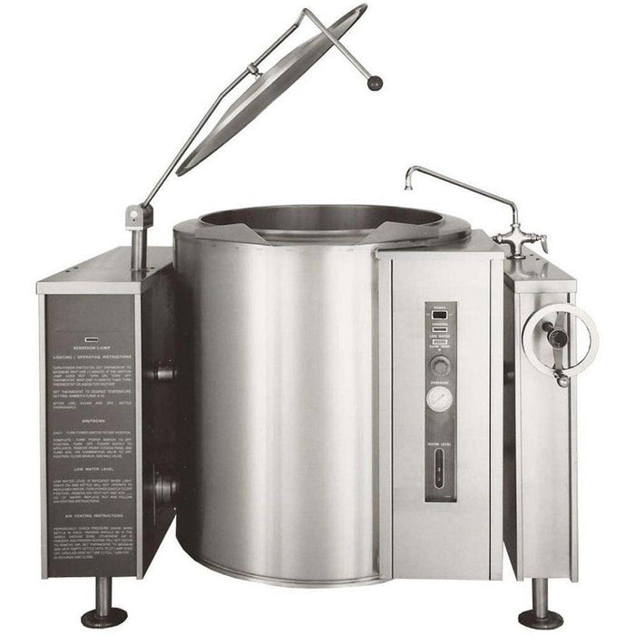 Crown 60-Gallon Gas Tilting Steam Kettle with Thermostatic Control -  120,000 BTU