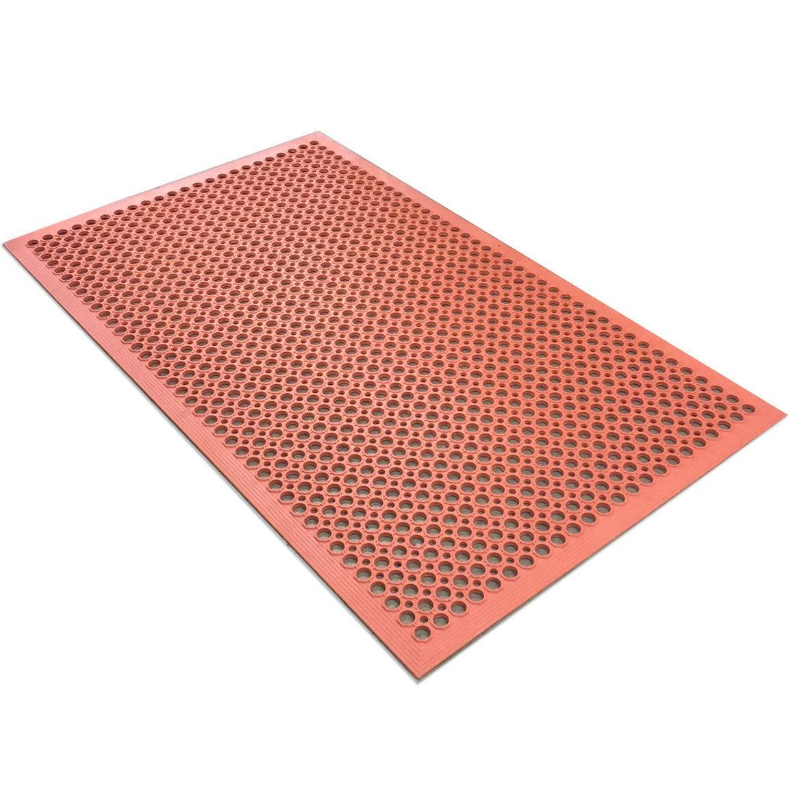 Nella 3 X 5 Terracotta Anti Fatigue Rubber Floor Mat With Bevel