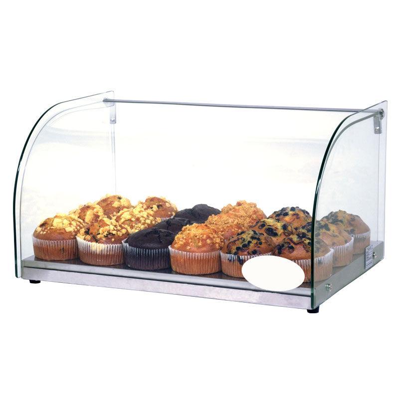 Nella 25l Countertop Bakery Display Case With Curved Front Glass