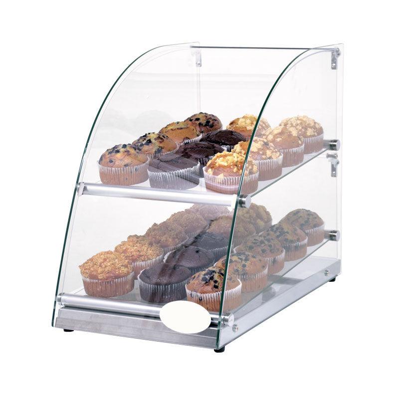 Nella 70l Countertop Bakery Display Case With Curved Front Glass