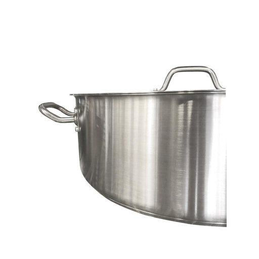 Winco SSLB-20 20 qt Stainless Steel Braising Pot