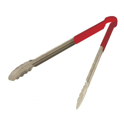 12 Silicone Tongs with Teeth (Red), Cuisipro