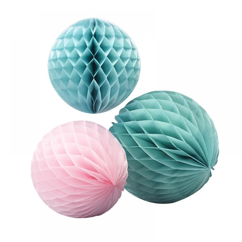 Pink Pastel Honeycomb Balls