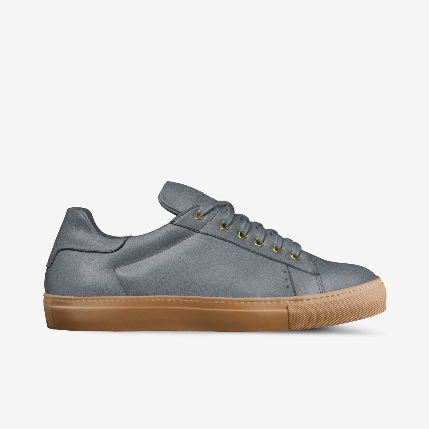 LORENZO LEATHER/GUM SOLE SNEAKERS IN 